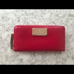 Kate Spade Pink Zip-Around Wallet